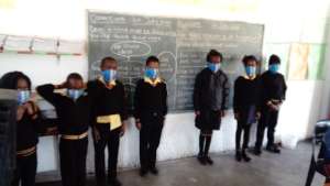 Masks on at school to stay safe