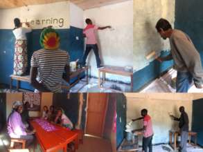 Painting the room for eLearning Center