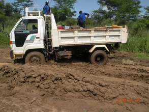 This truck delivers Beehives in January dry season