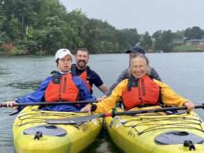 Kayaking in the Rain in North Carolina
