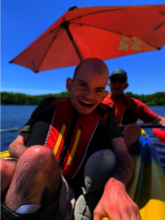 Father and Son Kayaking