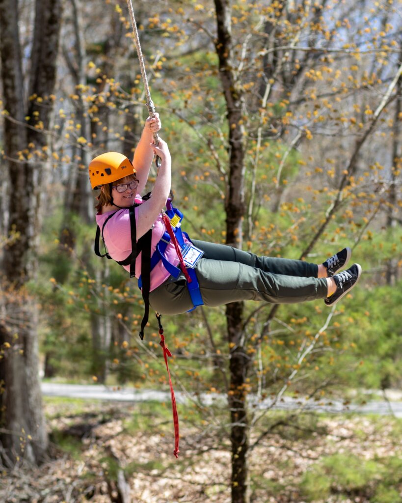 Taking a high swing!