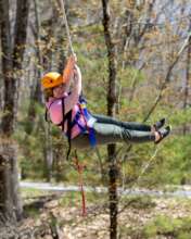Taking a high swing!