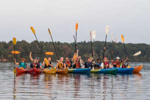 Kayaking on Walden Pond