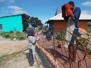 Multi-talented Lindiwe welding railing