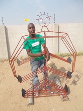 Shaun supervised the welding of the shoe rack