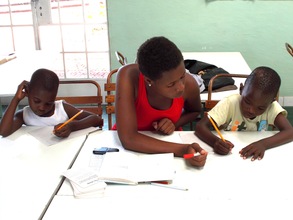 Angel is tutoring our first graders