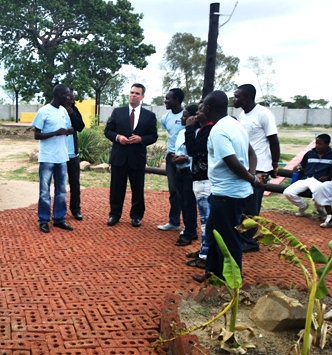 U.S. Ambassador Wharton visiting Zimkids