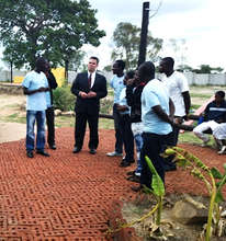 U.S. Ambassador Wharton visiting Zimkids