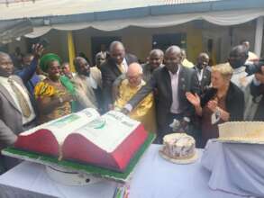 The Cake Cutting Ceremony with the Founder