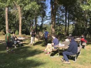 SPARC clients discuss feelings after nature walk