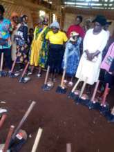 JRCCA Donated   hoes to Farmers in Toneku Village