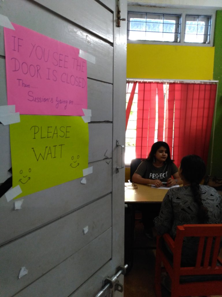 Individual Counselling Session underway