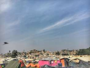 Temporary Rohingya Habitats at Teknaf, Cox's Bazar