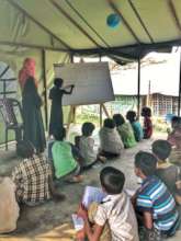 Rohingya Children at Safe Haven's Learning Zone