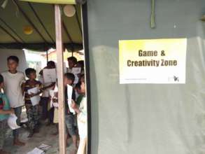 Rohingya Children at Safe Haven's Game Zone
