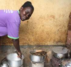 Women are encouraged to use cookstoves for cooking