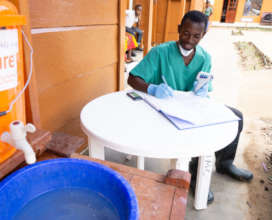Preparing to treat an Ebola patient.