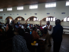 Our team engaging with communities on outreach