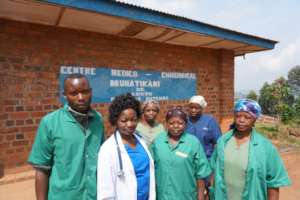 Healthcare workers at one of our Ebola facilities
