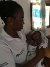 Victorine with International Medical Corps staff.