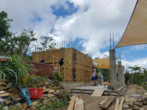 Working on a home in Coral Bay St. John