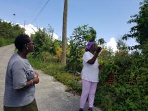 Case Manager meets with a beneficiary of RHI