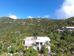 Before photo of a hurricane damaged home