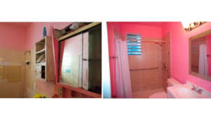 Home #1- Before and After ADA Compliant Bathroom