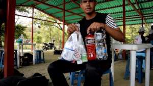 Migrant Get Care Package at Colombian Border.