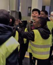 Refugee Children on a trip to the Science Museum