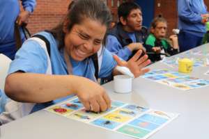 Beneficiary have great moment playing Lottery