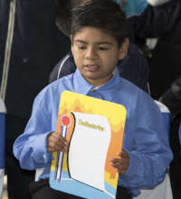 Brandon graduates from elementary school