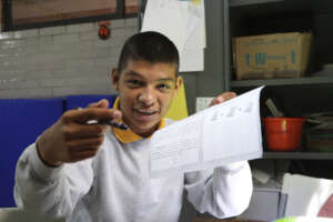 Beneficiary doing excercises
