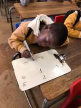 Word building at Wakkerstroom Primary School