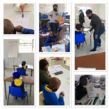 Small groups back at school -  literacy classes