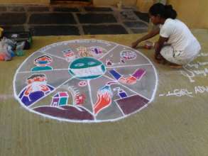 Rangoli On COVID-19