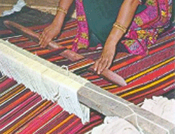 Bedouin rug making