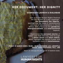 Campaign launch at human rights festival