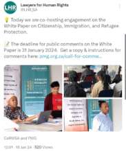 LHR social media on white paper