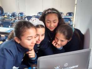 Students in La Presentacion School in Pamplona