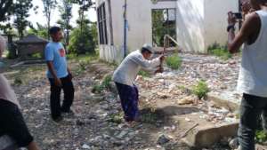 The Villagers marks the First Stone on the school