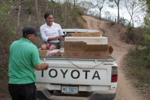 under way to the clinic on bad roads