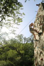 Climbing the alpine wall