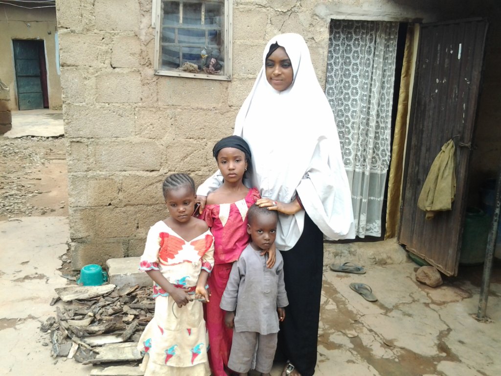 Widowed Aisha, and her children