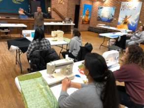 Herb teaching sewing & ribbon skirt making