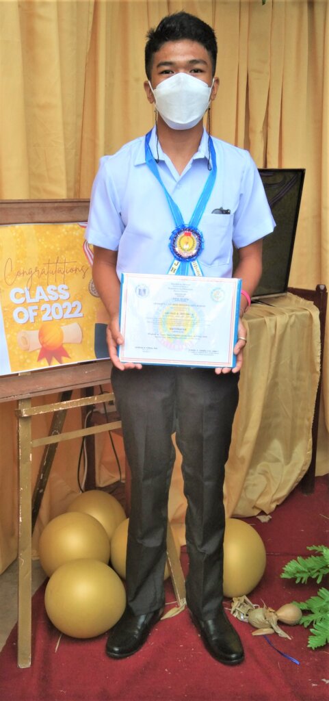 Angelo's moving-up to Senior High School