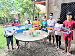 FPVI students presenting their artwork on ART DAY