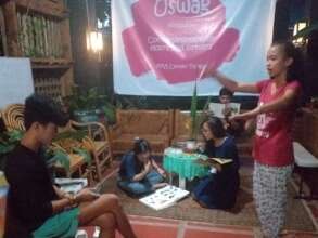 Rehearsing for the role play competition