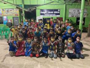Masks for children  at the rescue centre